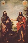 Bartolome Esteban Murillo John the Baptist to identify the Messiah Spain oil painting artist